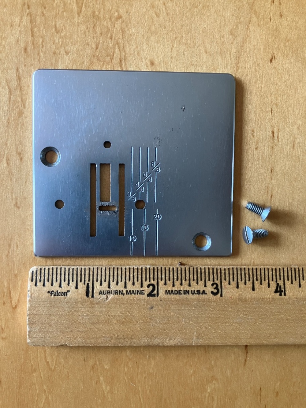 Vintage Sewing Machine ZigZag Needle Throat Plate Set + Screws #730027007